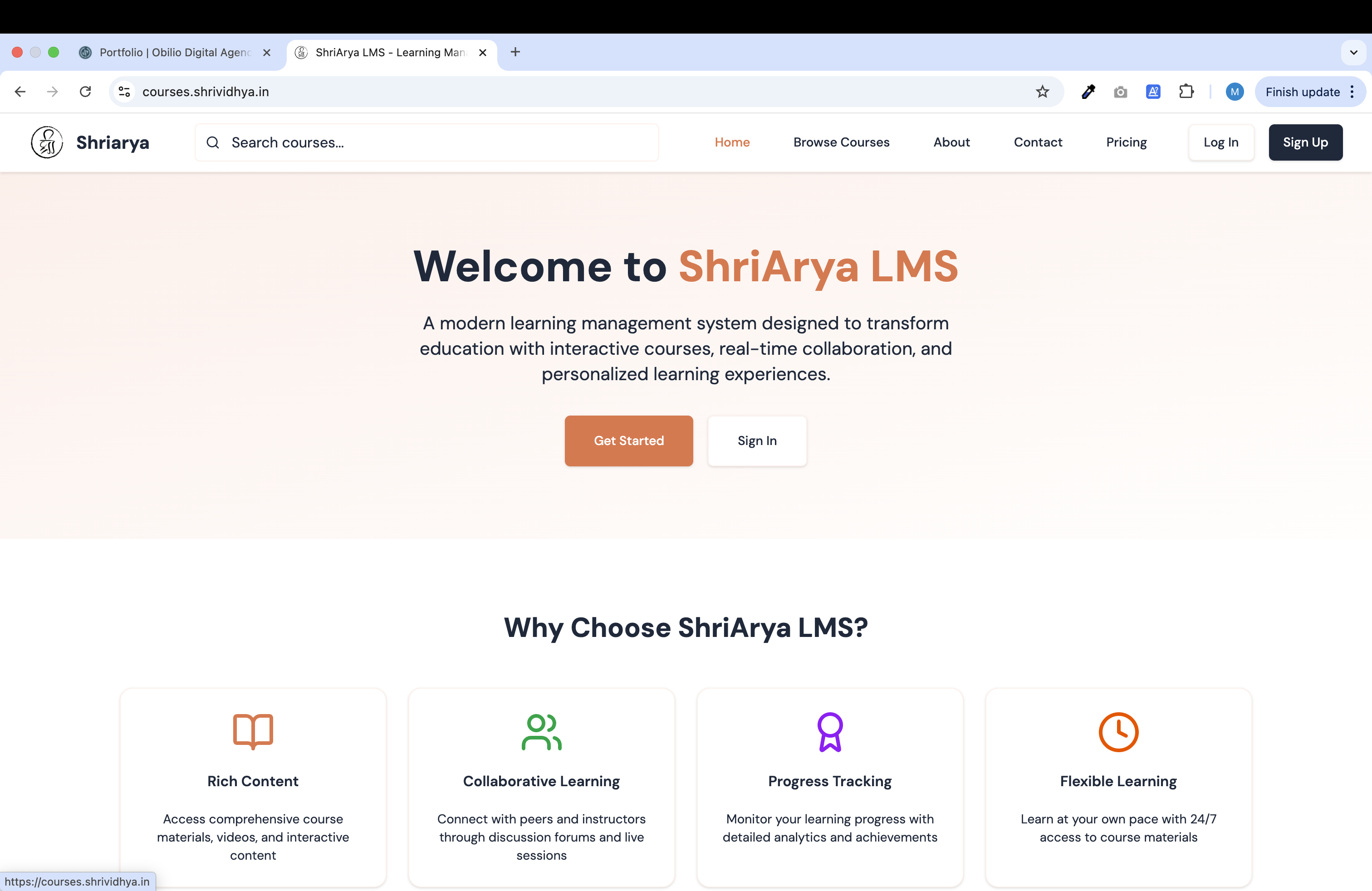 Shri Vidhya LMS - Learning Management System